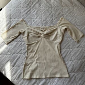 Sezane Caro T-shirt Crème